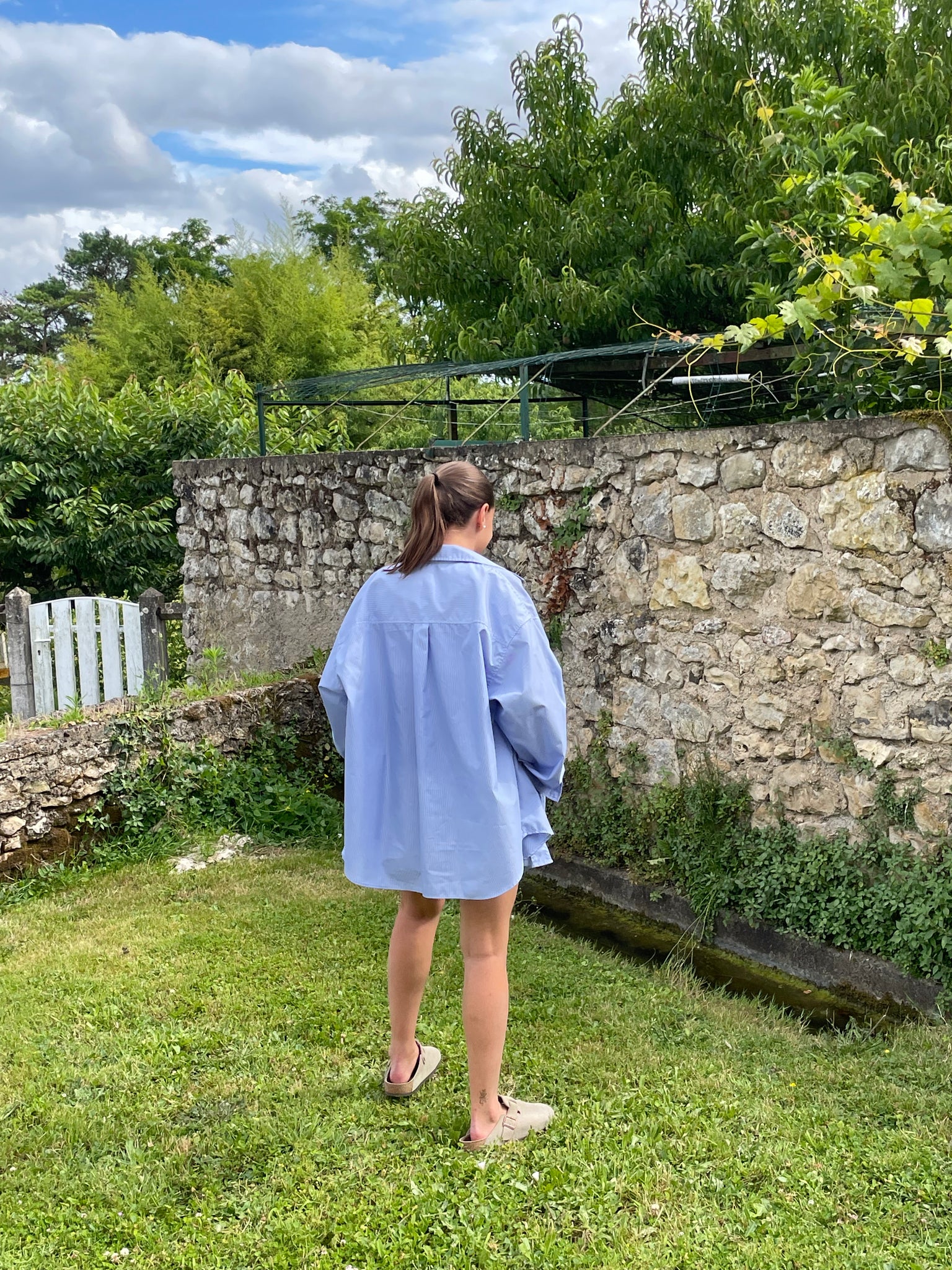 POLINA POPLIN STRIPED SHORTS