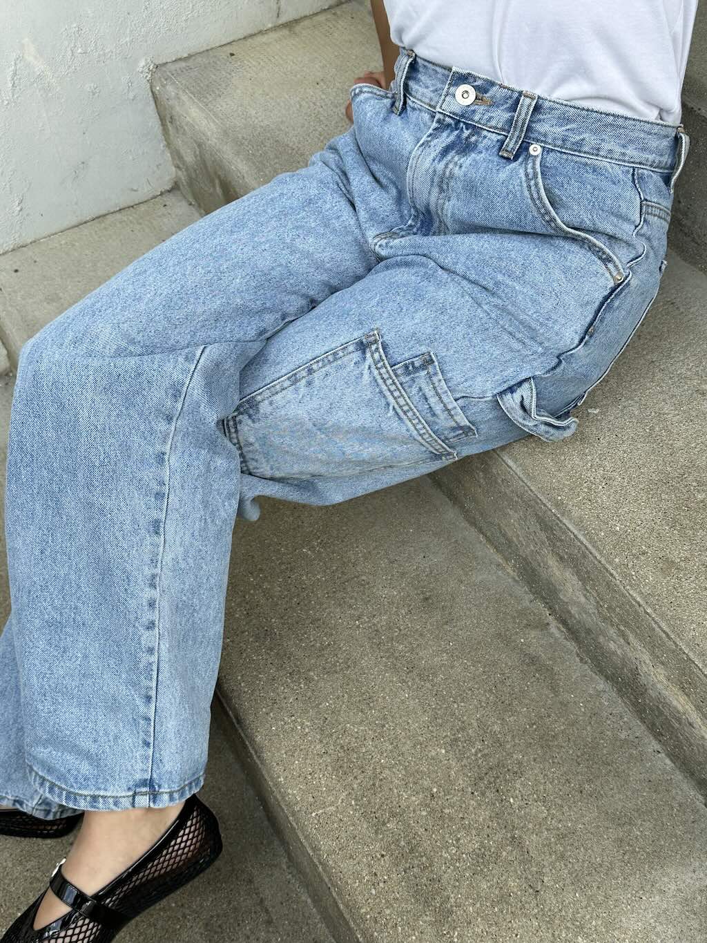 AELLA POCKET DENIM PANTS Jeans OEA ARCHIVE
