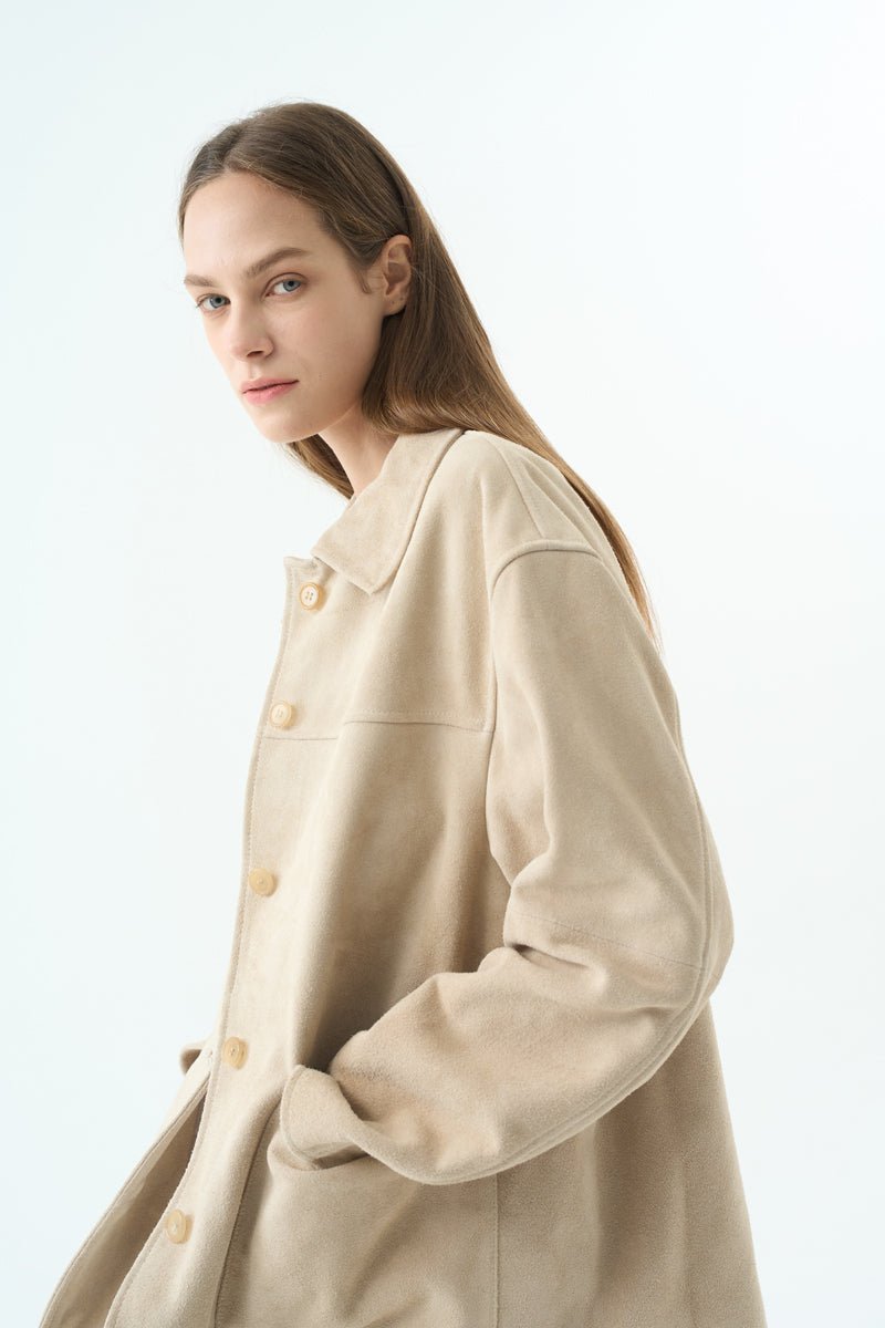 AMELIA SUEDE JACKET Jackets OEA ARCHIVE