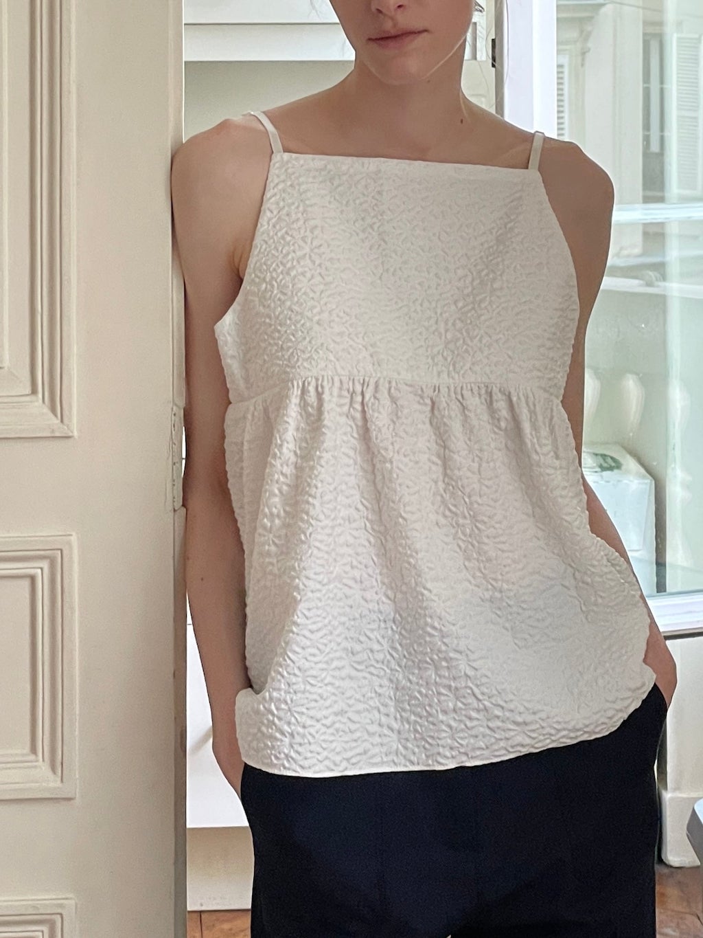 EMMA SLEEVELESS TOP tops OEA ARCHIVE