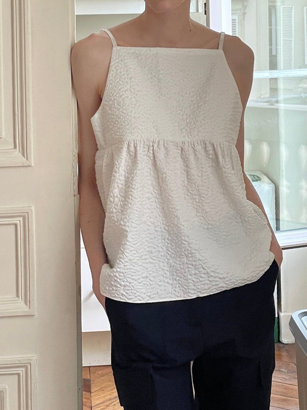 EMMA SLEEVELESS TOP tops OEA ARCHIVE