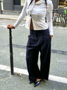 ESME PINSTRIPED WIDE PANTS Pants OEA PARIS
