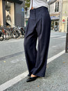 ESME PINSTRIPED WIDE PANTS Pants OEA PARIS