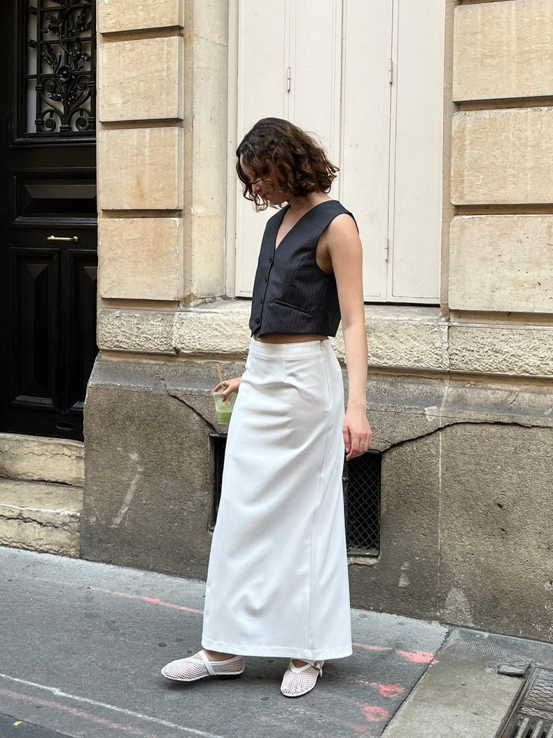 INES SLIT LONG SKIRT Skirts OEA ARCHIVE
