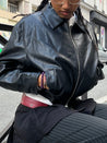 JENNY FAUX LEATHER JACKET Jackets OEA PARIS