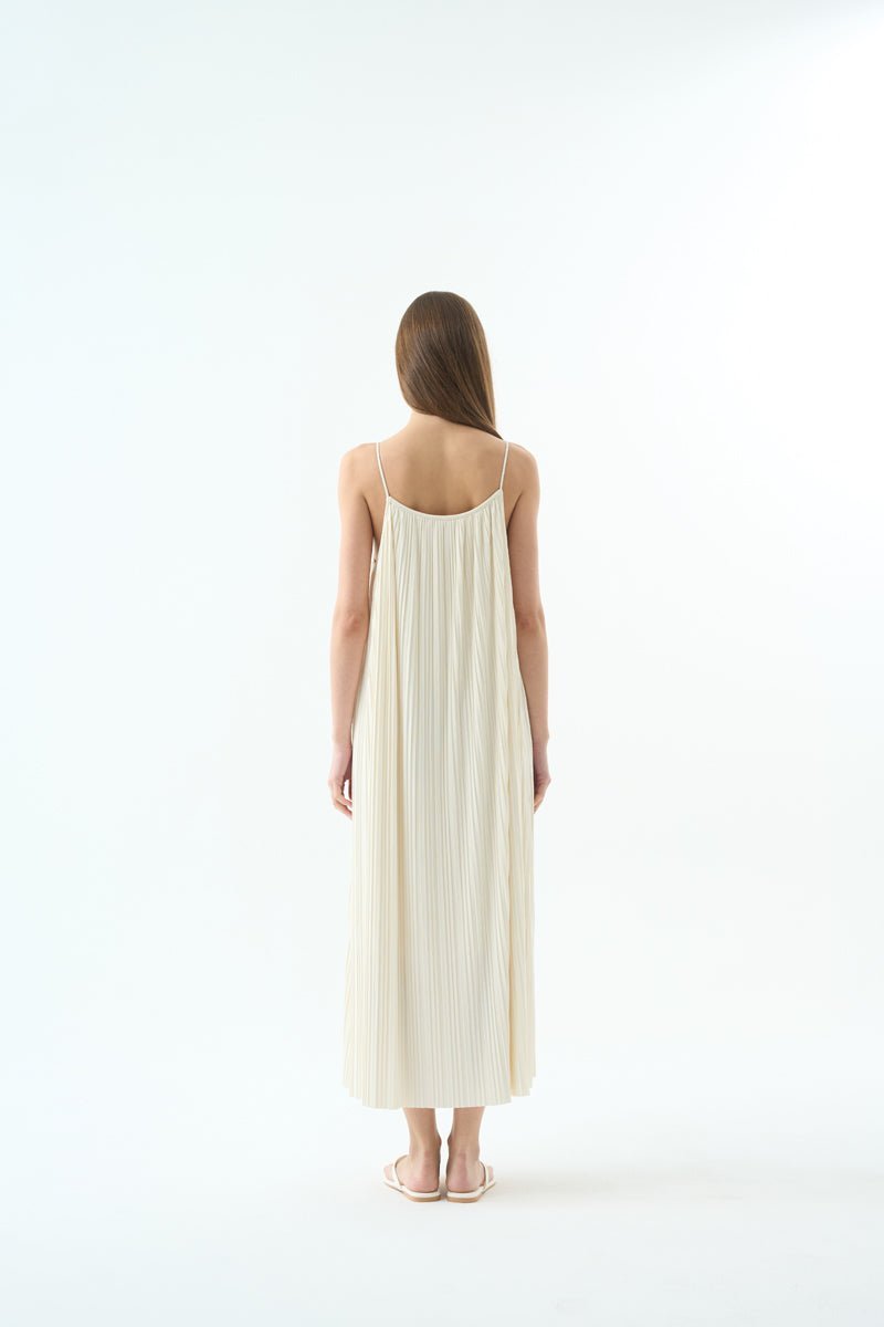JOSEFINE PLEATED SLEEVELESS DRESS Dress OEA ARCHIVE