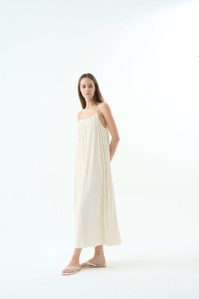 JOSEFINE PLEATED SLEEVELESS DRESS Dress OEA ARCHIVE