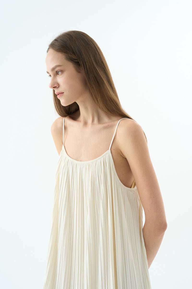 JOSEFINE PLEATED SLEEVELESS DRESS Dress OEA ARCHIVE