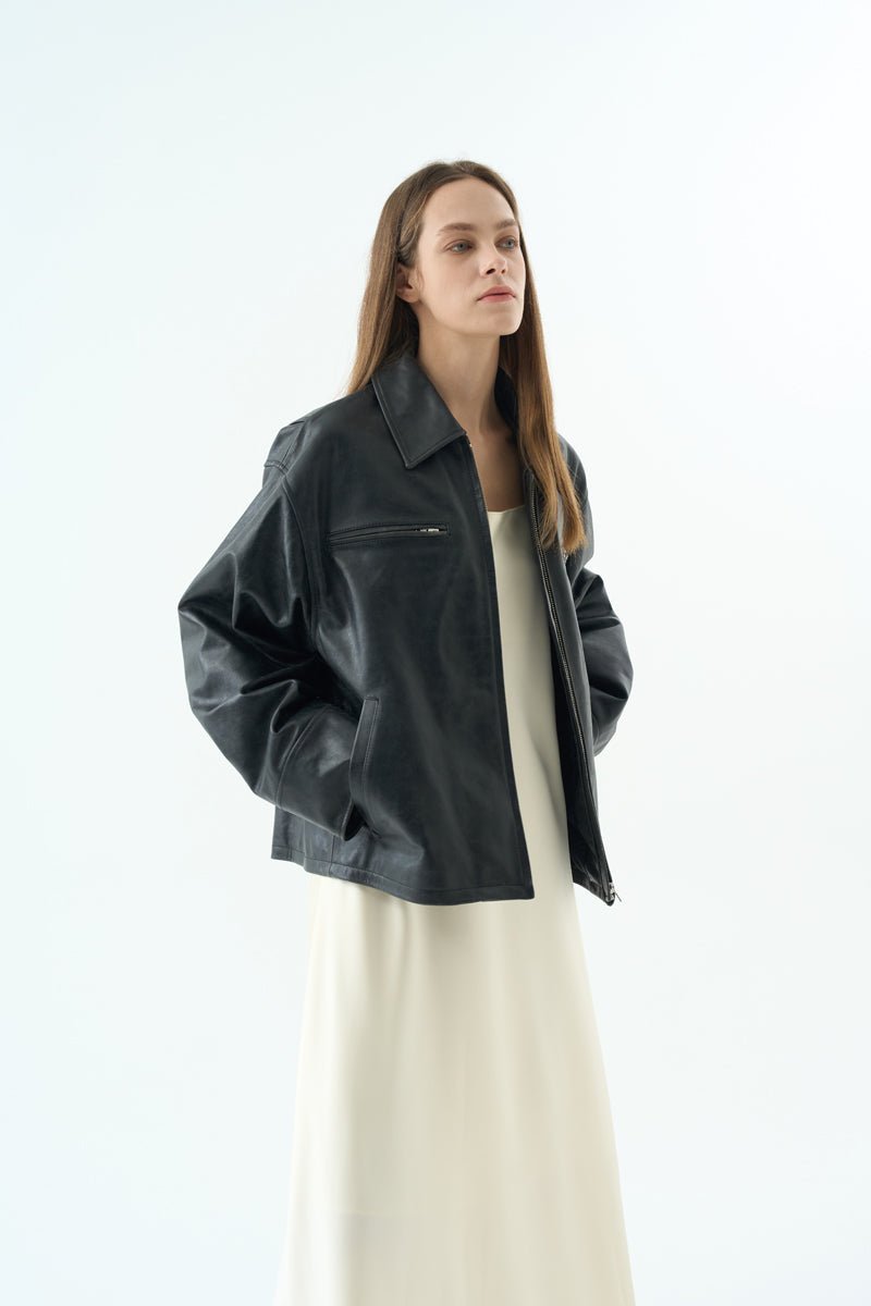 MARTI LEATHER JACKET Jackets OEA ARCHIVE