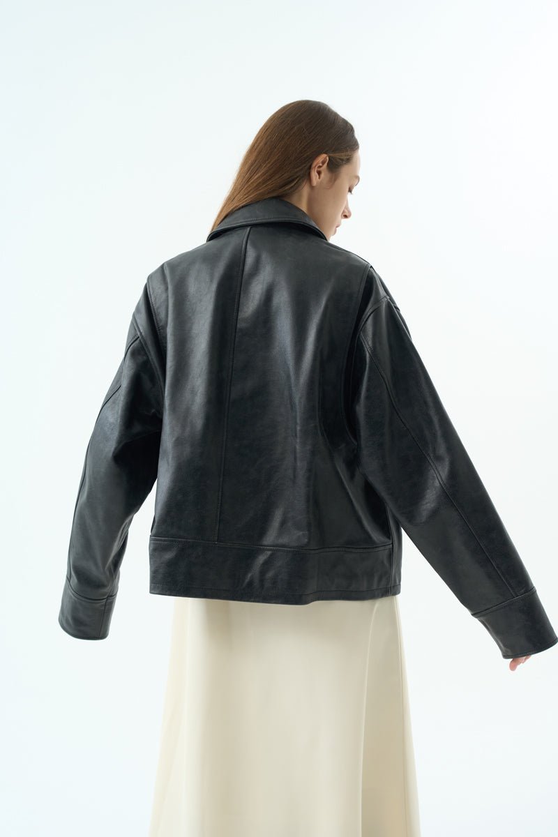 MARTI LEATHER JACKET Jackets OEA ARCHIVE