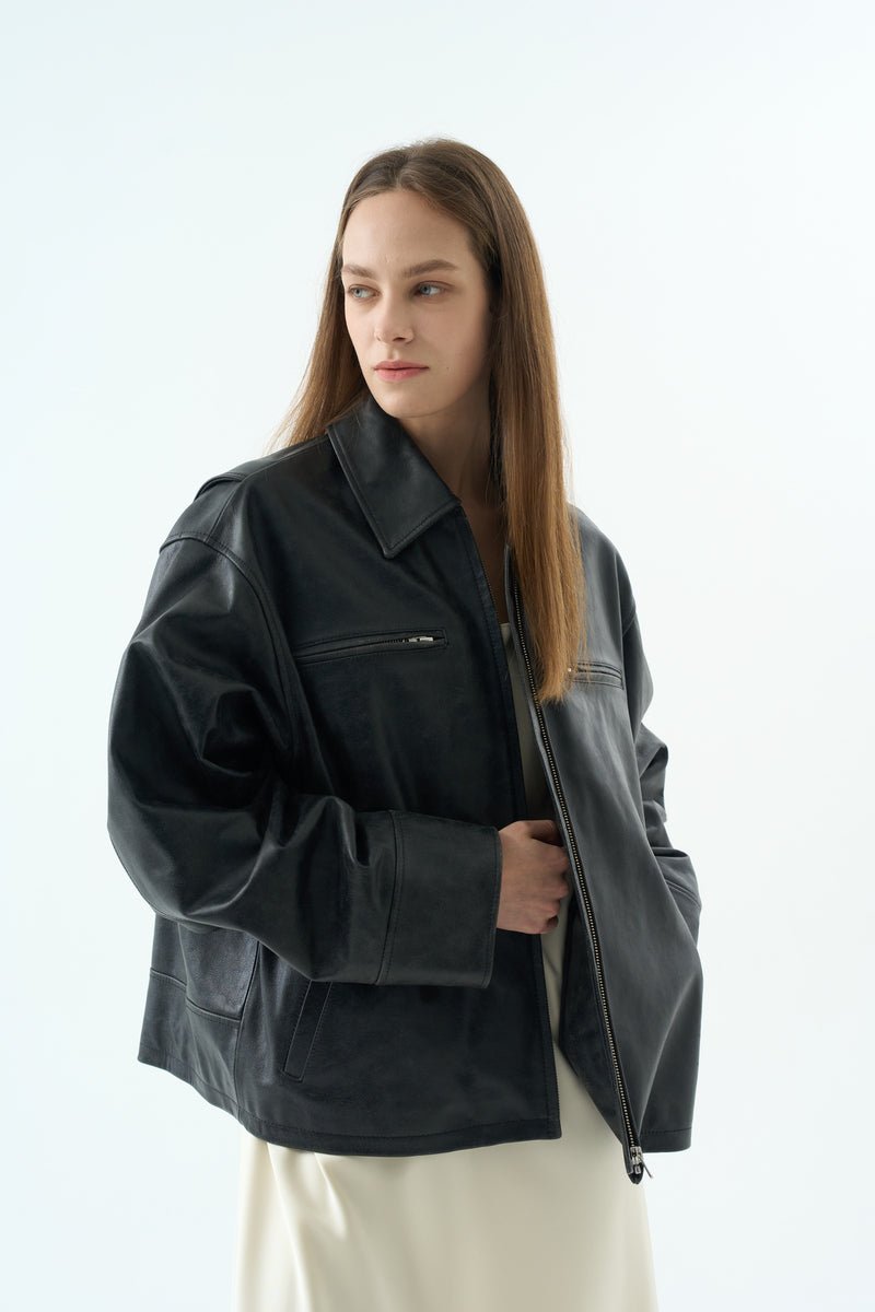 MARTI LEATHER JACKET Jackets OEA ARCHIVE