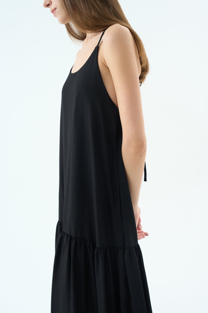 MOON BACK RIBBON SLEEVELESS MIDI DRESS Dress OEA ARCHIVE