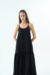 MOON BACK RIBBON SLEEVELESS MIDI DRESS Dress OEA ARCHIVE