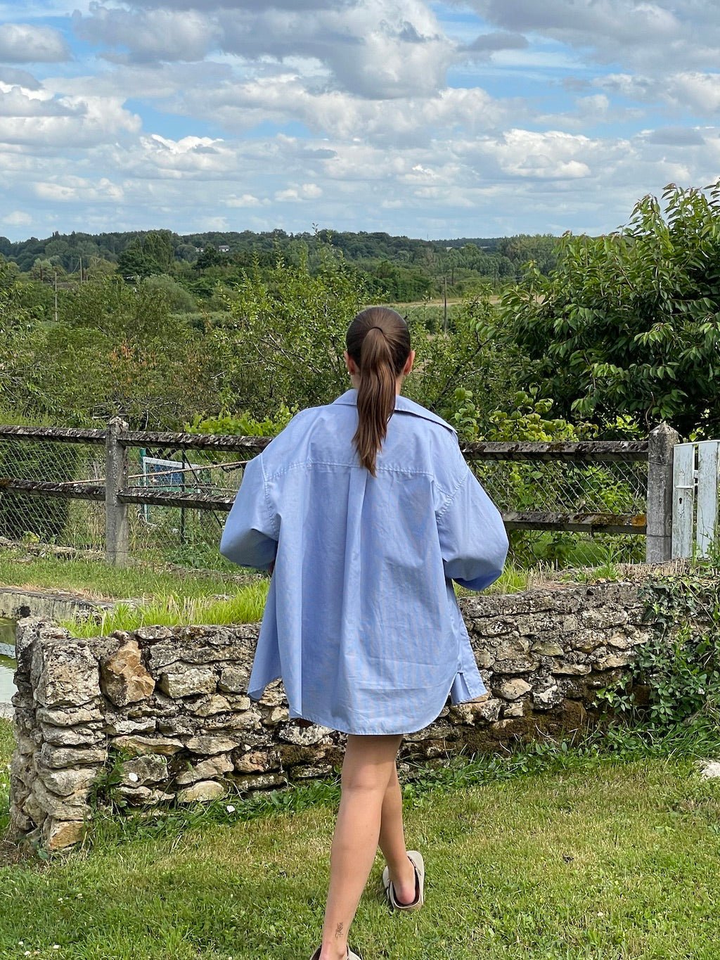 POLINA POPLIN STRIPED SHIRT tops OEA ARCHIVE
