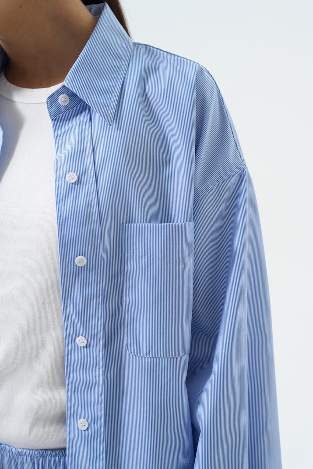 POLINA POPLIN STRIPED SHIRT tops OEA ARCHIVE
