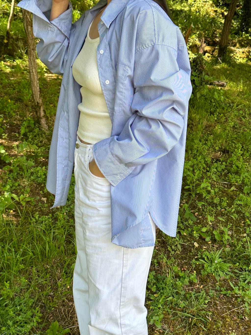POLINA POPLIN STRIPED SHIRT tops OEA ARCHIVE